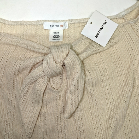 NWT Better Be Knit Bodysuit in Cream - Picture 3 of 6